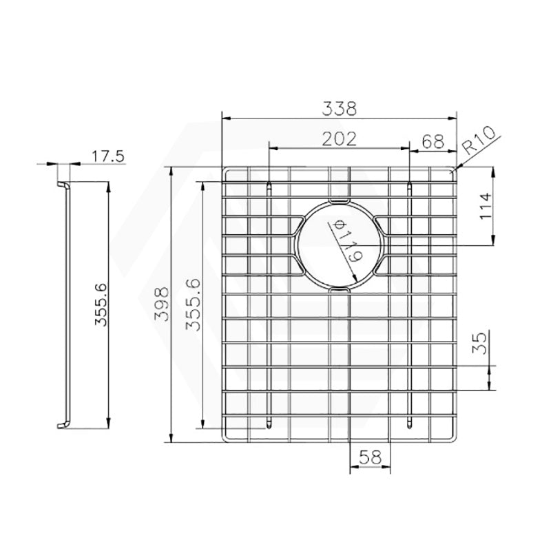 Navona Stainless Steel Sink Grids Chrome Multiple Sizes Available
