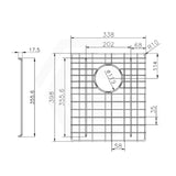 Navona Stainless Steel Sink Grids Chrome Multiple Sizes Available