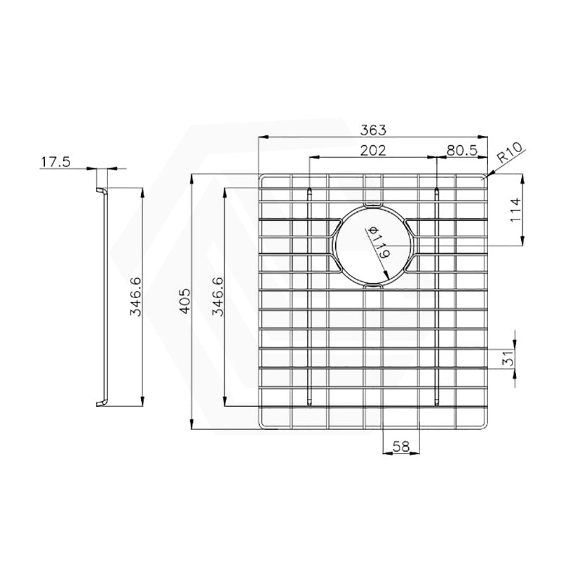 Navona Stainless Steel Sink Grids Chrome Multiple Sizes Available