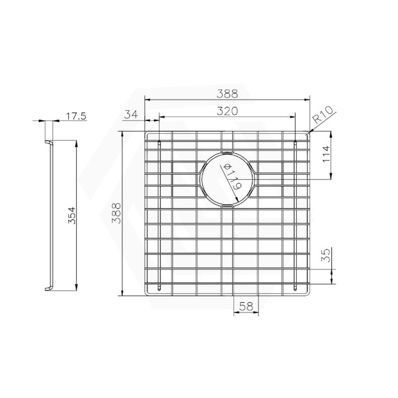 Navona Stainless Steel Sink Grids Chrome Multiple Sizes Available