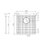 Navona Stainless Steel Sink Grids Chrome Multiple Sizes Available