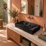 Kristall Above Counter Basin Bathroom Wash Basin Sani-Quartz Composite High-end 715x415x130mm - In Various Colour