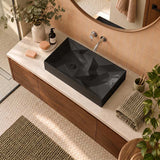 Kristall Above Counter Basin Bathroom Wash Basin Sani-Quartz Composite High-end 715x415x130mm - In Various Colour