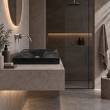 Kristall Above Counter Basin Bathroom Wash Basin Sani-Quartz Composite High-end 715x415x130mm - In Various Colour