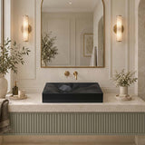 Kristall Above Counter Basin Bathroom Wash Basin Sani-Quartz Composite High-end 715x415x130mm - In Various Colour