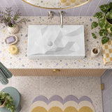 Kristall Above Counter Basin Bathroom Wash Basin Sani-Quartz Composite High-end 715x415x130mm - In Various Colour