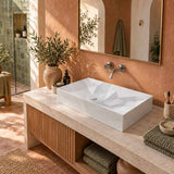 Kristall Above Counter Basin Bathroom Wash Basin Sani-Quartz Composite High-end 715x415x130mm - In Various Colour