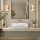 Kristall Above Counter Basin Bathroom Wash Basin Sani-Quartz Composite High-end 715x415x130mm - In Various Colour