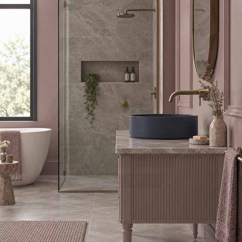 Carysil Round Above Counter Ceramic Basin 360x360x120mm - Variant Colour Available