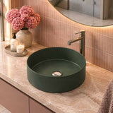 Carysil Round Above Counter Ceramic Basin 360x360x120mm - Variant Colour Available