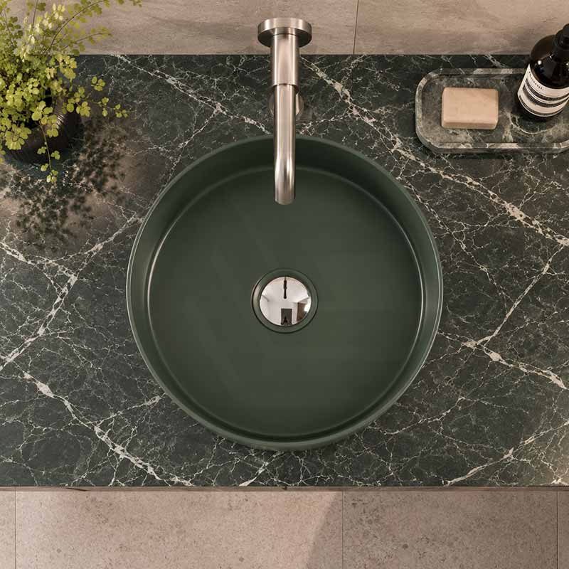 Carysil Round Above Counter Ceramic Basin 360x360x120mm - Variant Colour Available