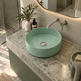 Carysil Round Above Counter Ceramic Basin 360x360x120mm - Variant Colour Available