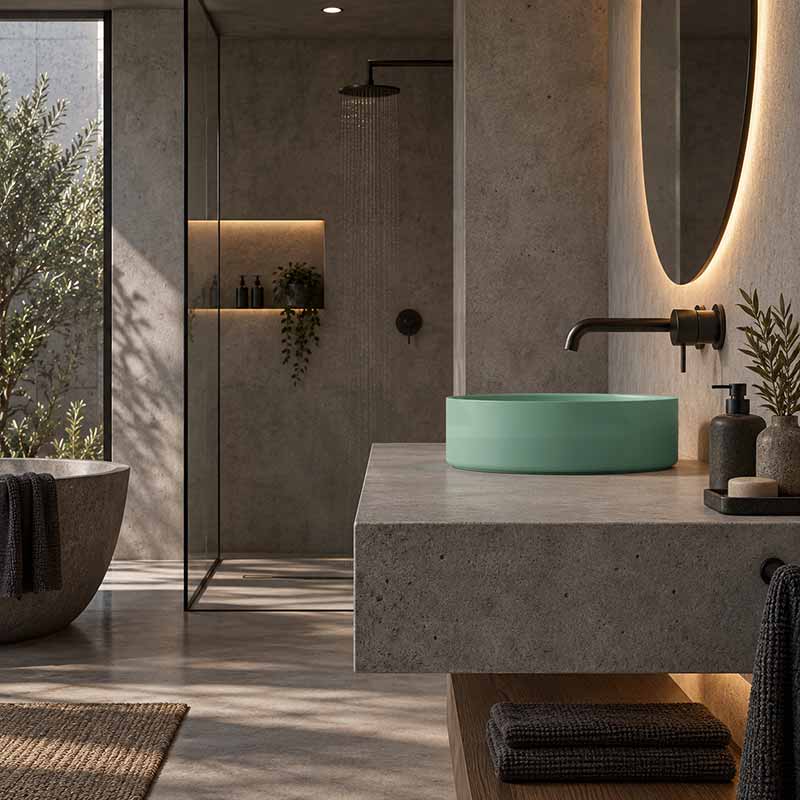 Carysil Round Above Counter Ceramic Basin 360x360x120mm - Variant Colour Available