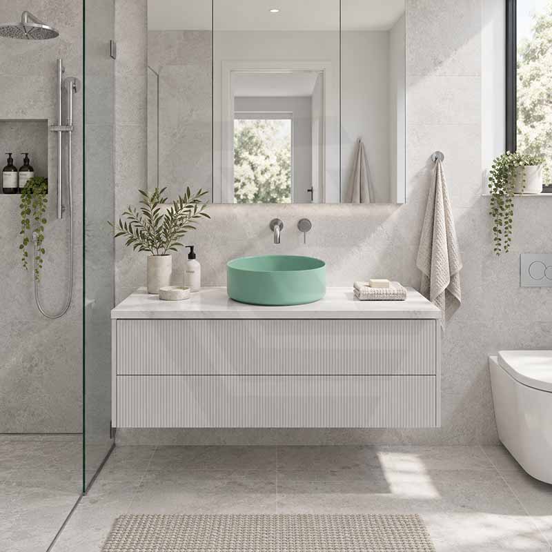 Carysil Round Above Counter Ceramic Basin 360x360x120mm - Variant Colour Available