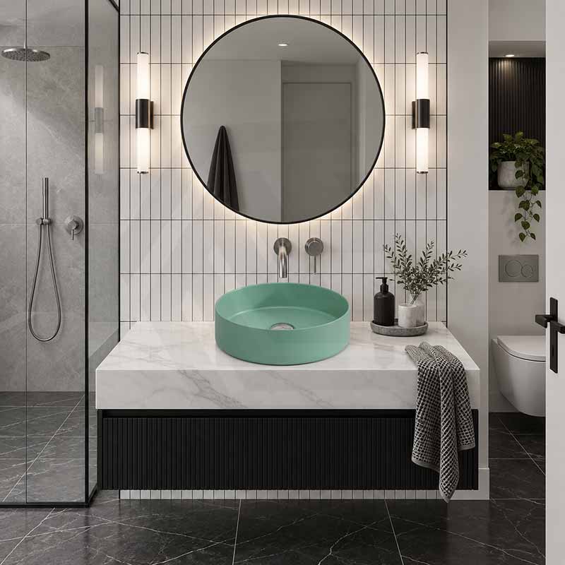 Carysil Round Above Counter Ceramic Basin 360x360x120mm - Variant Colour Available