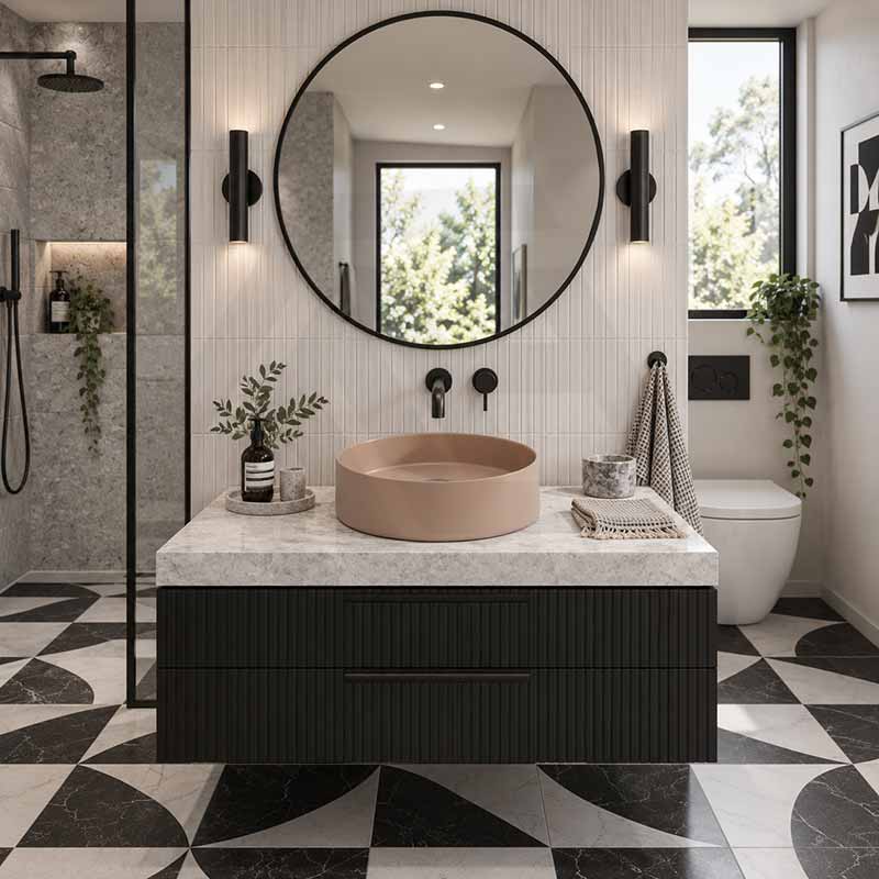 Carysil Round Above Counter Ceramic Basin 360x360x120mm - Variant Colour Available