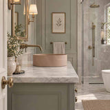 Carysil Round Above Counter Ceramic Basin 360x360x120mm - Variant Colour Available