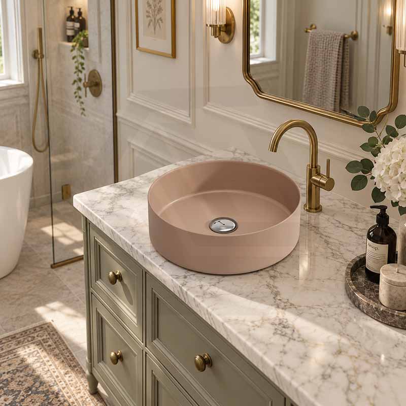 Carysil Round Above Counter Ceramic Basin 360x360x120mm - Variant Colour Available