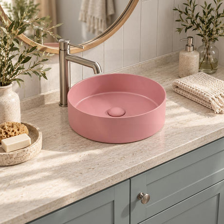 Carysil Round Above Counter Ceramic Basin 360x360x120mm - Variant Colour Available