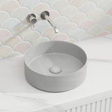 Carysil 360x360x120mm Round Above Counter Ceramic Basin Variant Colour Available