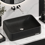 SeeRose Above Counter Basin Wash Basin Sani-Quartz Composite 545x415x130mm - Matt Black/Gloss White