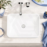 SeeRose Above Counter Basin Wash Basin Sani-Quartz Composite 545x415x130mm - Matt Black/Gloss White