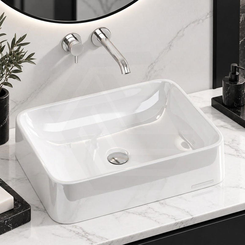 SeeRose Above Counter Basin Wash Basin Sani-Quartz Composite 545x415x130mm - Matt Black/Gloss White