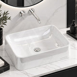 SeeRose Above Counter Basin Wash Basin Sani-Quartz Composite 545x415x130mm - Matt Black/Gloss White