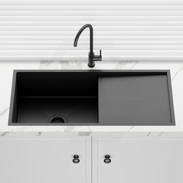 M#2(Gunmetal Grey) 960X450X230Mm 1.2Mm Gunmetal Grey Handmade Top/Undermount Single Bowl Kitchen