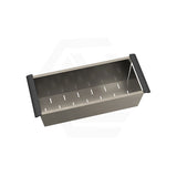 440x190x130mm Square Stainless Steel Gunmetal Black Colander for Kitchen Sink