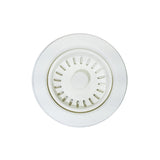 90/114mm Matt Black/White Kitchen Sink Strainer Waste Assembly for Stone Sink