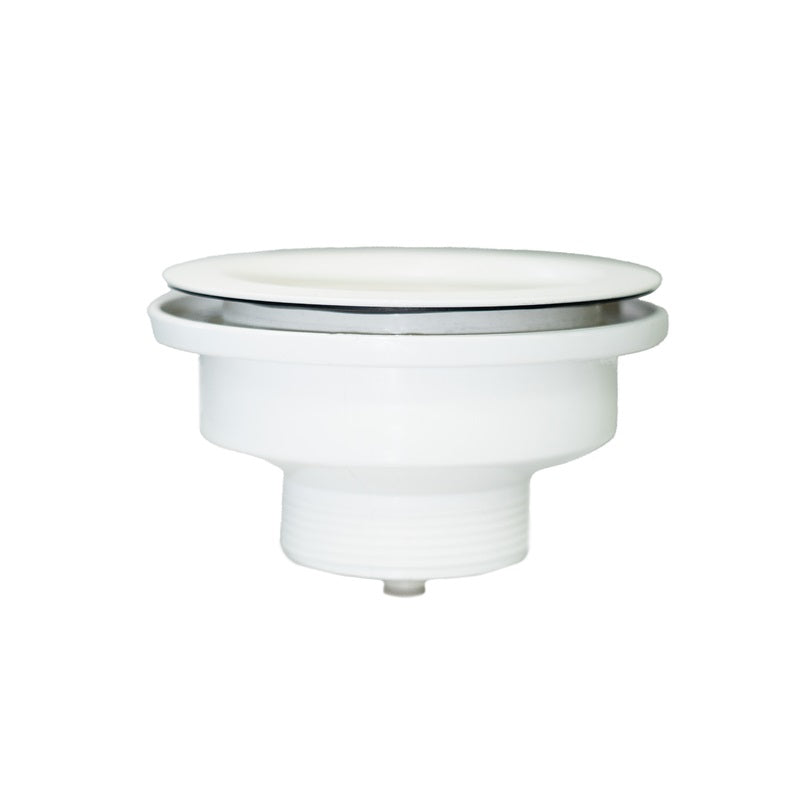 90/114mm Matt Black/White Kitchen Sink Strainer Waste Assembly for Stone Sink