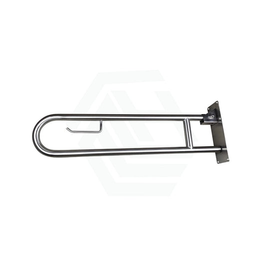 U-Type Anti-Slip Stainless Steel Grab Rail With Toilet Roll Holder Special Care Needs