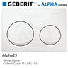 Geberit Alpha25 Round Dual Flush Plate for Concealed Cistern Various Colours Available
