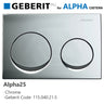 Geberit Alpha25 Round Dual Flush Plate for Concealed Cistern Various Colours Available