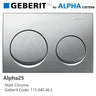 Geberit Alpha25 Round Dual Flush Plate for Concealed Cistern Various Colours Available