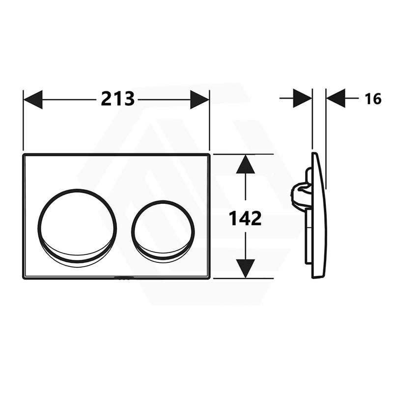 Geberit Alpha25 Round Dual Flush Plate for Concealed Cistern Various Colours Available