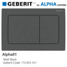 Geberit Alpha01 Square Dual Flush Plate for Concealed Cistern Various Colours Available