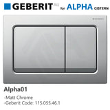 Geberit Alpha01 Square Dual Flush Plate for Concealed Cistern Various Colours Available