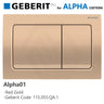 Geberit Alpha01 Square Dual Flush Plate for Concealed Cistern Various Colours Available