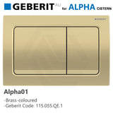 Geberit Alpha01 Square Dual Flush Plate for Concealed Cistern Various Colours Available