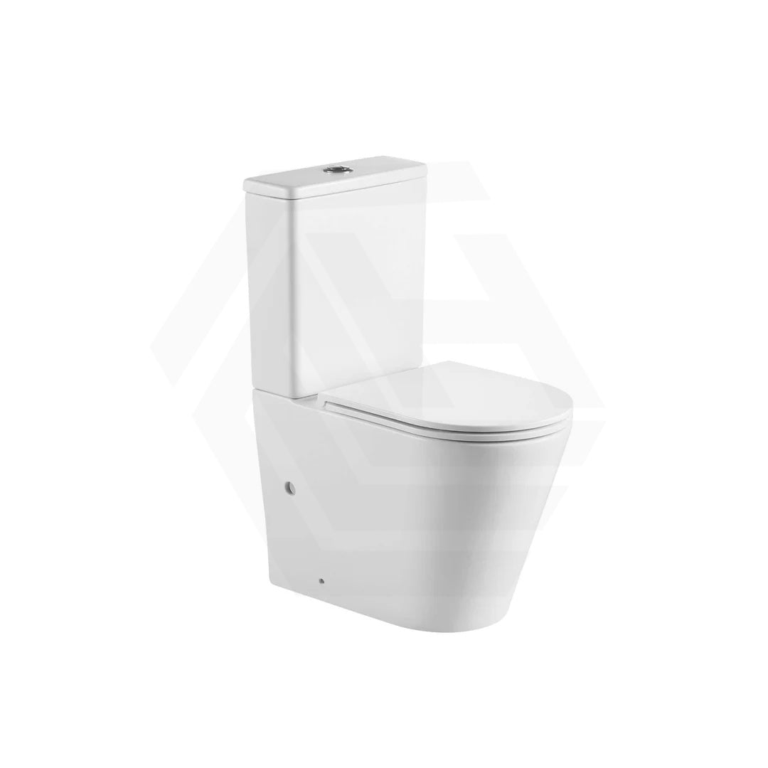 Berlin Tornado Rimless Toilet Suite Comfort Height Back To Wall 670x360x860mm - Variant Colour