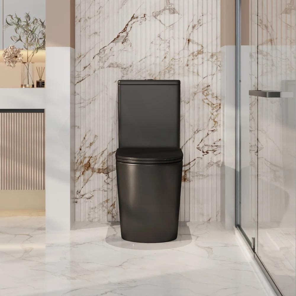 Berlin Tornado Rimless Toilet Suite Comfort Height Back To Wall 670x360x860mm - Variant Colour