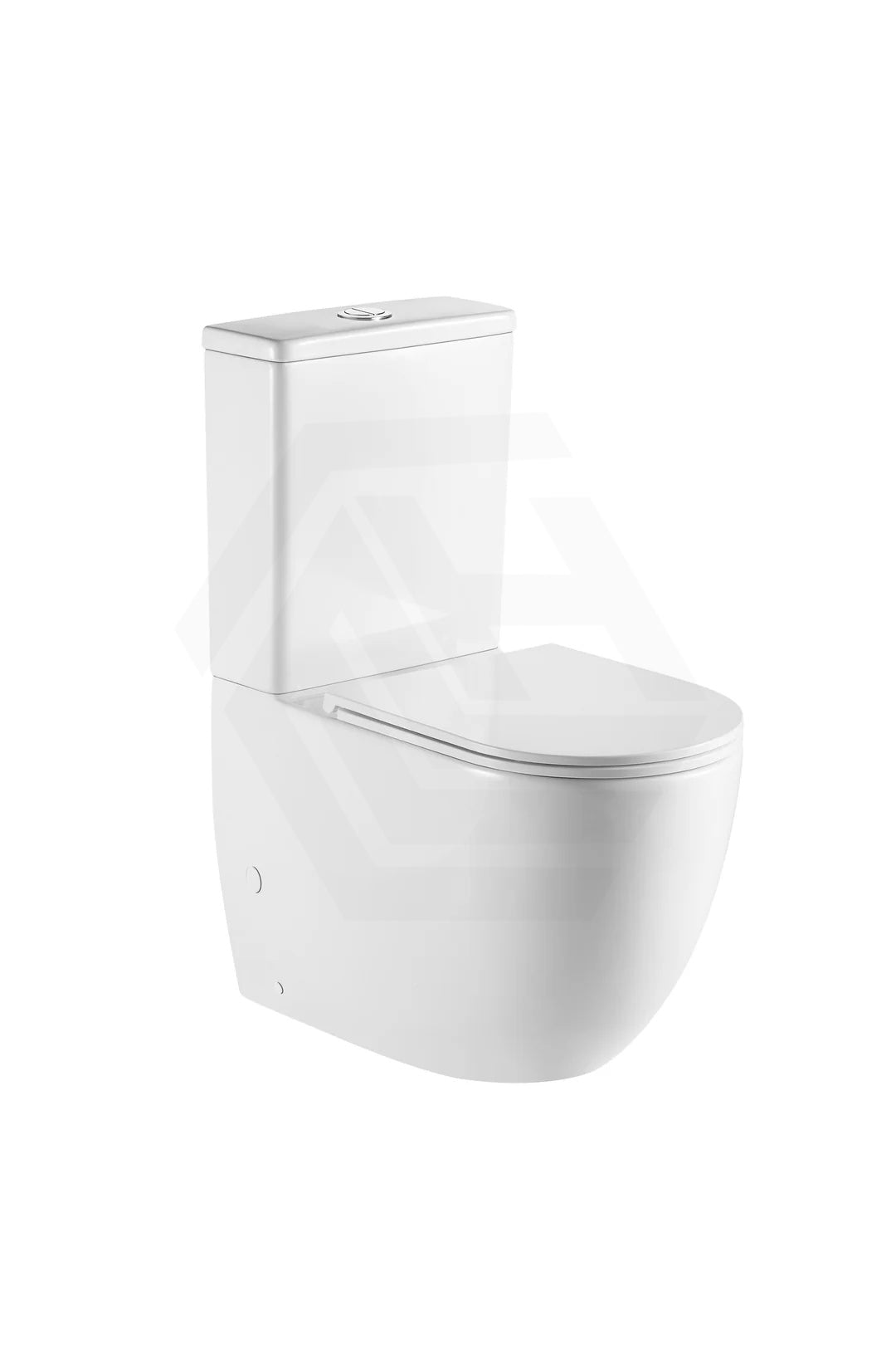 DIANA Tornado Rimless Back to Wall Toilet Suite Compact Design 620x390x830mm - Gloss White