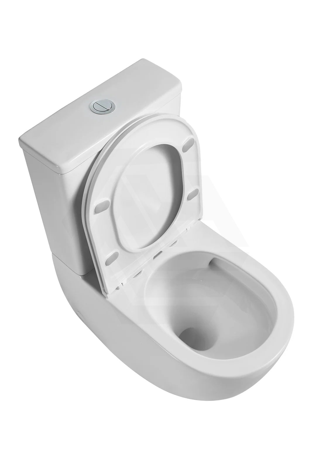 DIANA Tornado Rimless Back to Wall Toilet Suite Compact Design 620x390x830mm - Gloss White