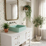 Square Above Counter Top Ceramic Basin Wash Basin 360x360x110mm - Variant Colour