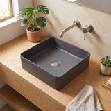 Square Above Counter Top Ceramic Basin Wash Basin 360x360x110mm - Variant Colour