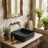 Square Above Counter Top Ceramic Basin Wash Basin 360x360x110mm - Variant Colour