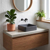 Square Above Counter Top Ceramic Basin Wash Basin 360x360x110mm - Variant Colour