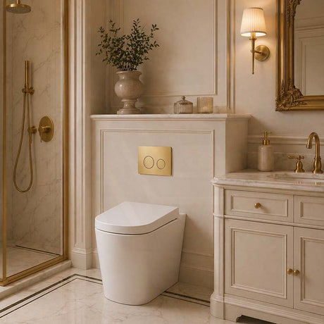 R&T Round Toilet Button for In-wall Concealed Cistern - Variant Colour